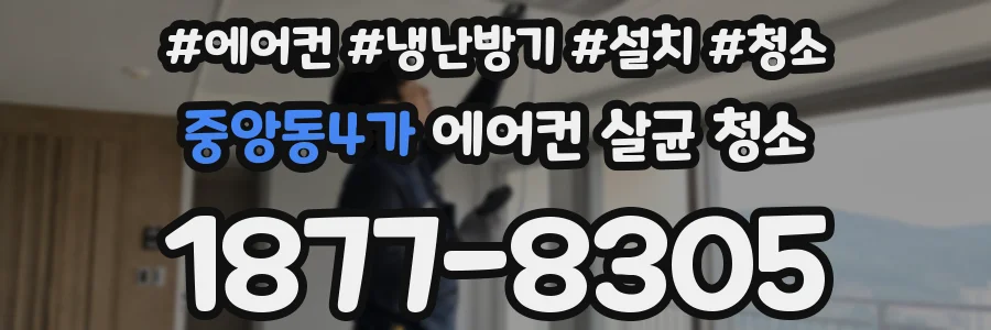 중앙동4가 에어컨 살균 청소