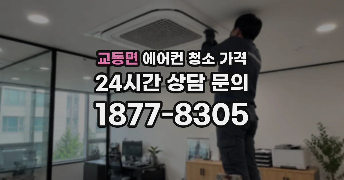교동면 에어컨 청소 가격