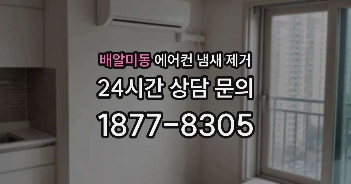 배알미동 에어컨 냄새 제거