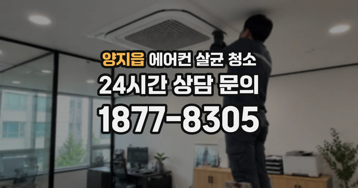 양지읍 에어컨 살균 청소