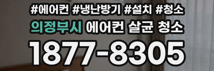 의정부시 에어컨 살균 청소