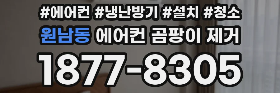 원남동 에어컨 곰팡이 제거