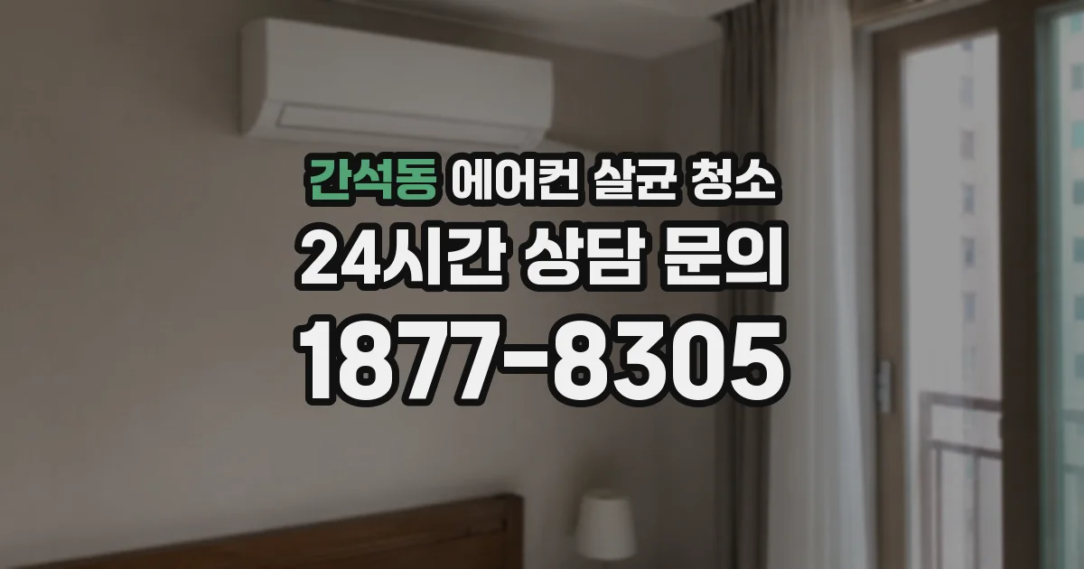 간석동 에어컨 살균 청소