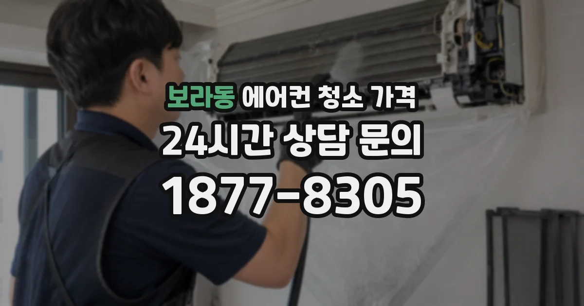 보라동 에어컨 청소 가격