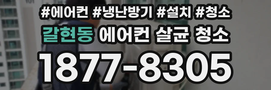 갈현동 에어컨 살균 청소