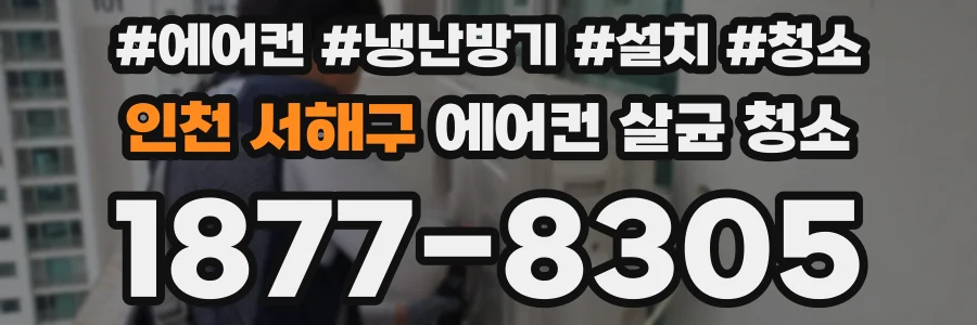 인천 서해구 에어컨 살균 청소