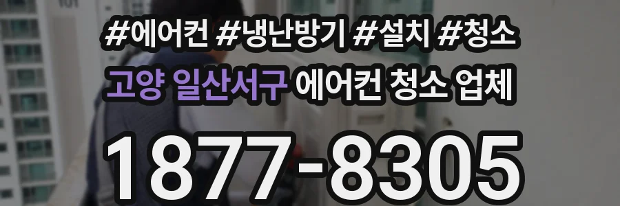고양 일산서구 에어컨 청소 업체