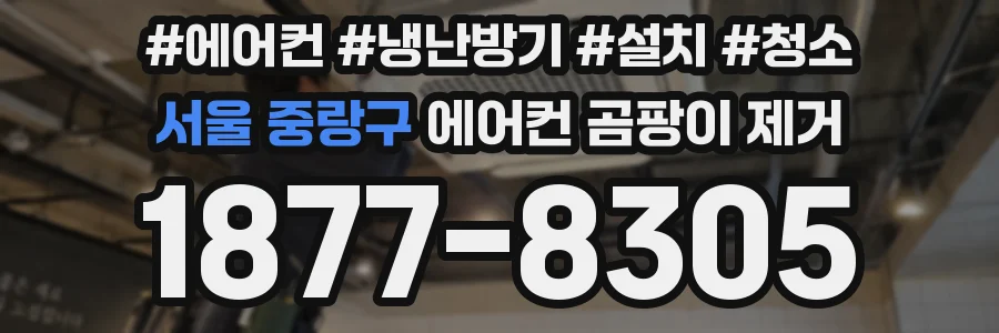 서울 중랑구 에어컨 곰팡이 제거
