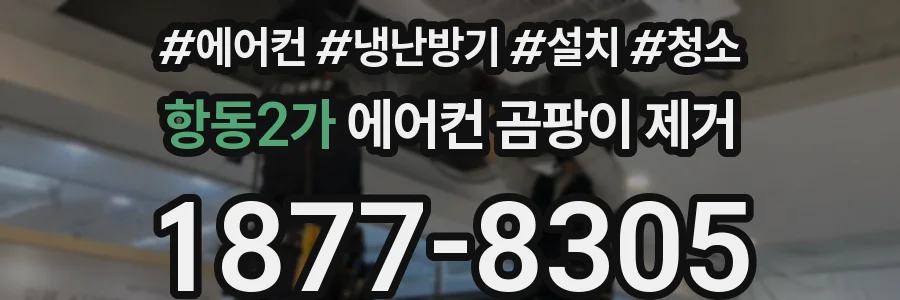 항동2가 에어컨 곰팡이 제거