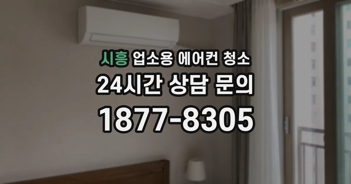 시흥 업소용 에어컨 청소