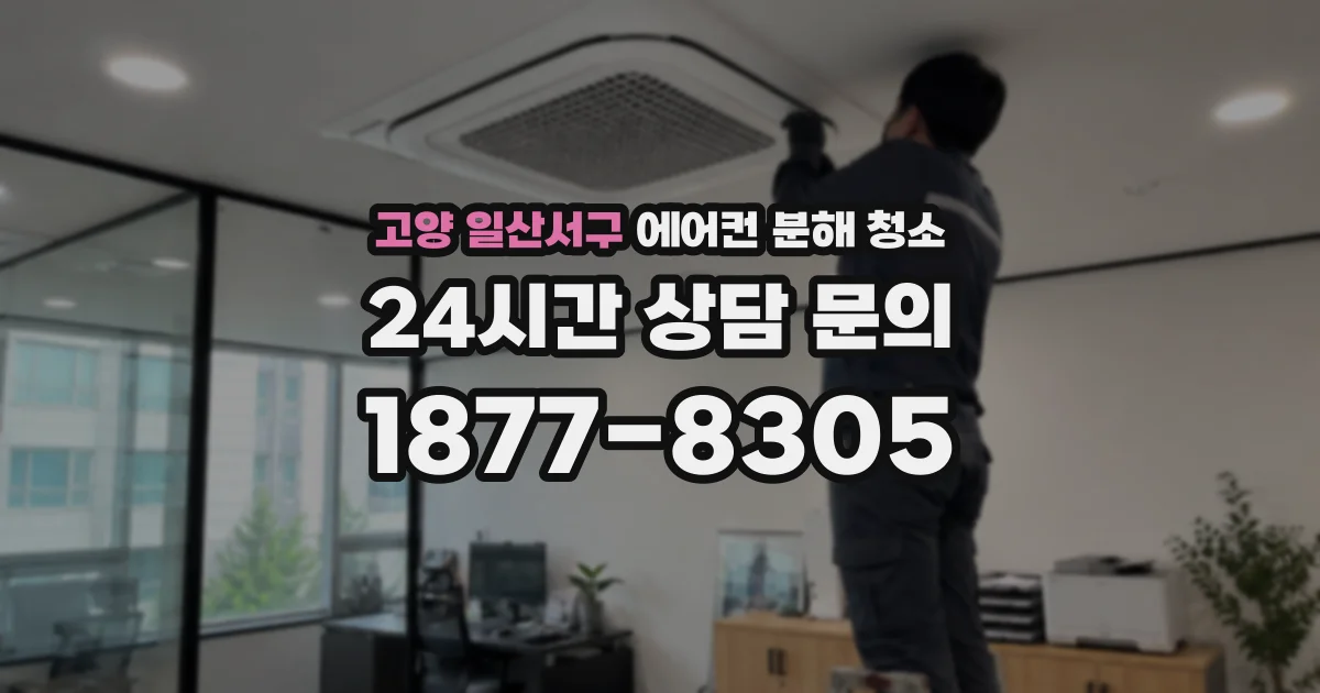 고양 일산서구 에어컨 분해 청소