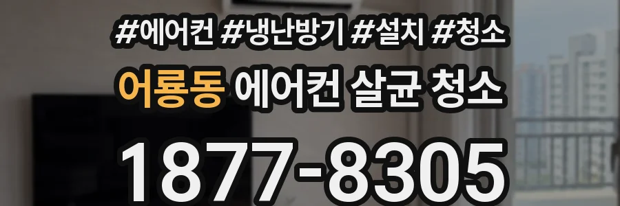 어룡동 에어컨 살균 청소