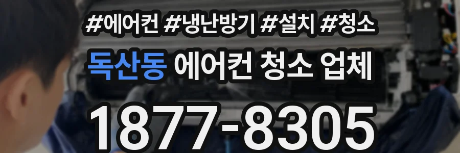 독산동 에어컨 청소 업체