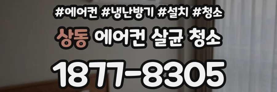상동 에어컨 살균 청소