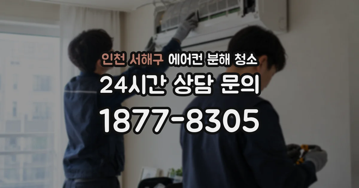 인천 서해구 에어컨 분해 청소