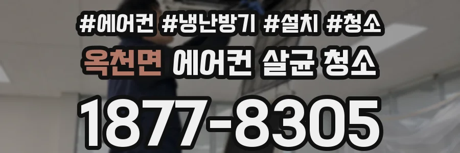 옥천면 에어컨 살균 청소