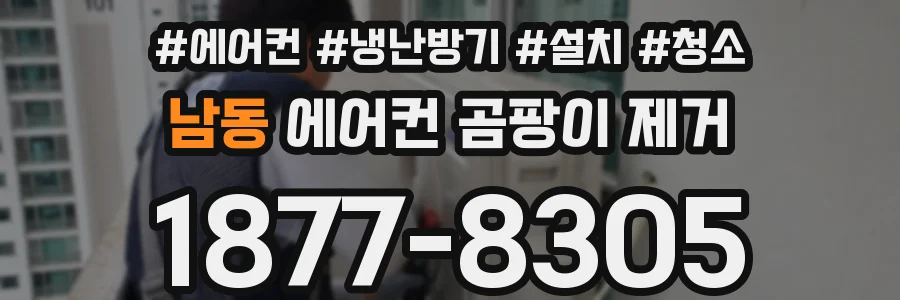남동 에어컨 곰팡이 제거