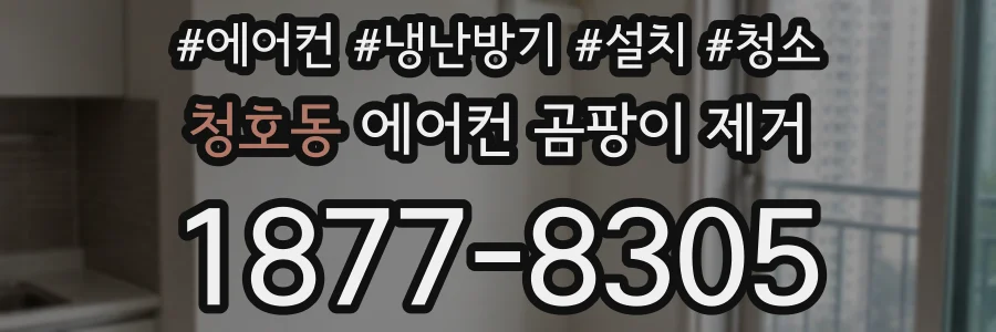 청호동 에어컨 곰팡이 제거