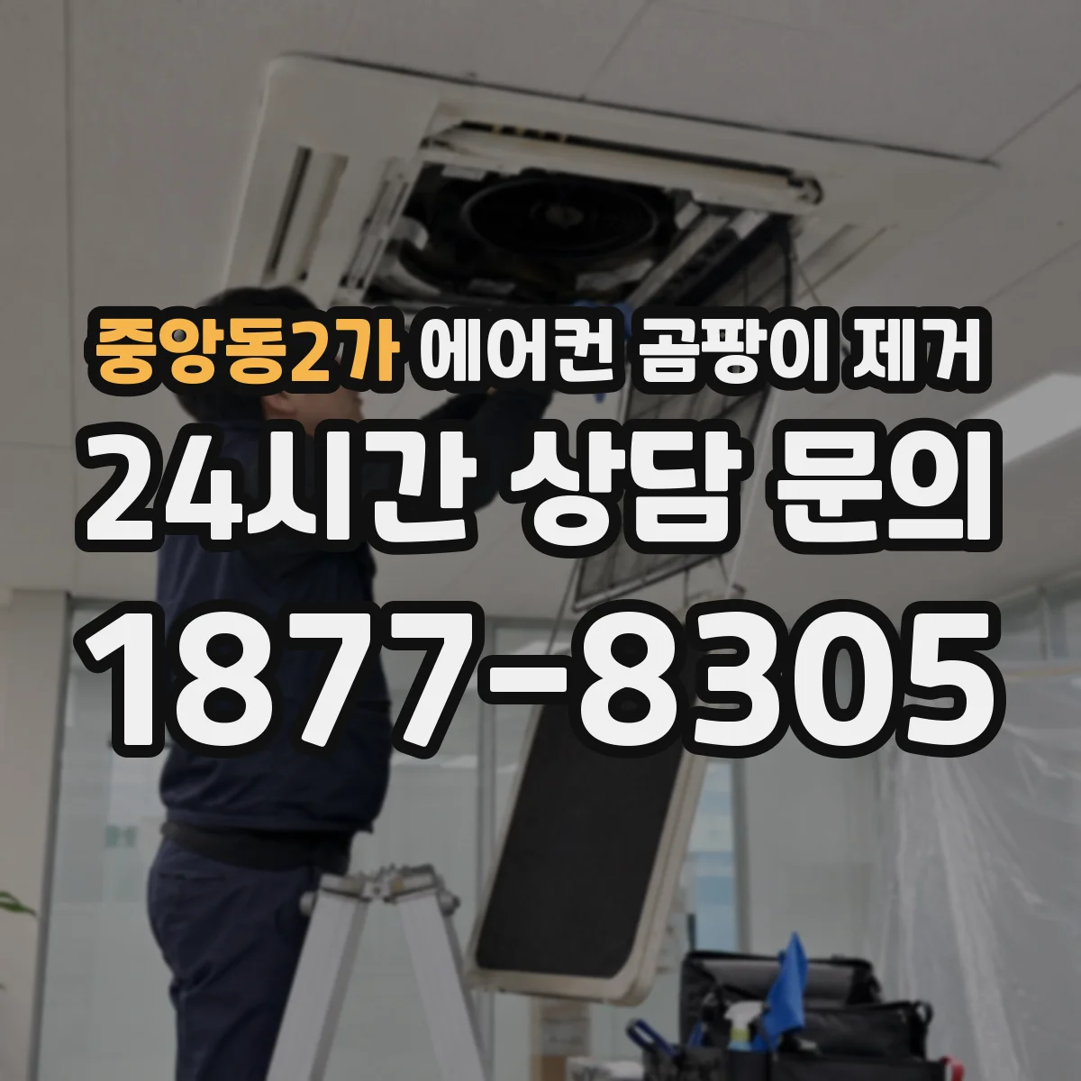 중앙동2가 에어컨 곰팡이 제거