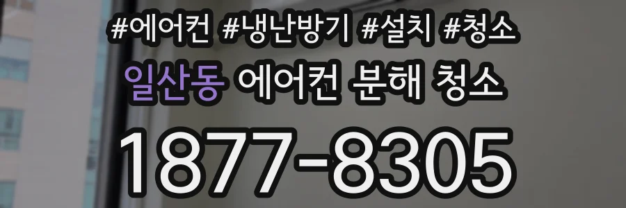 일산동 에어컨 분해 청소
