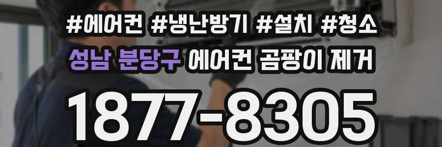 성남 분당구 에어컨 곰팡이 제거
