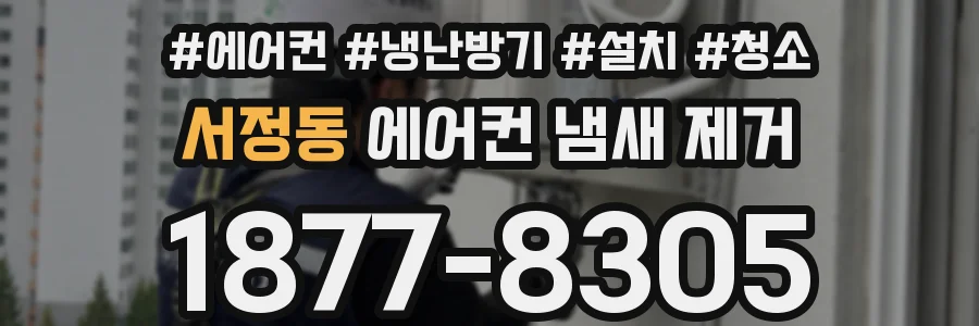 서정동 에어컨 냄새 제거