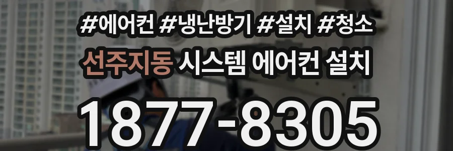 선주지동 시스템 에어컨 설치