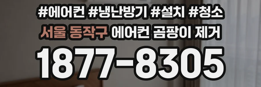 서울 동작구 에어컨 곰팡이 제거