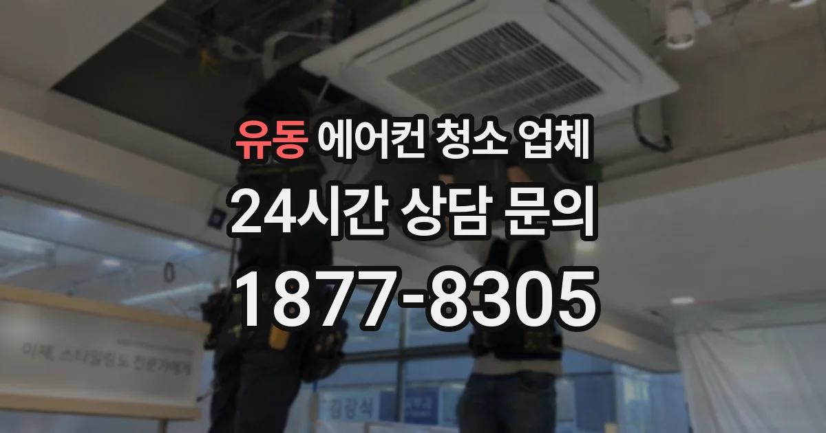 유동 에어컨 청소 업체