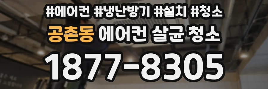 공촌동 에어컨 살균 청소