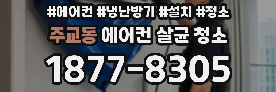주교동 에어컨 살균 청소