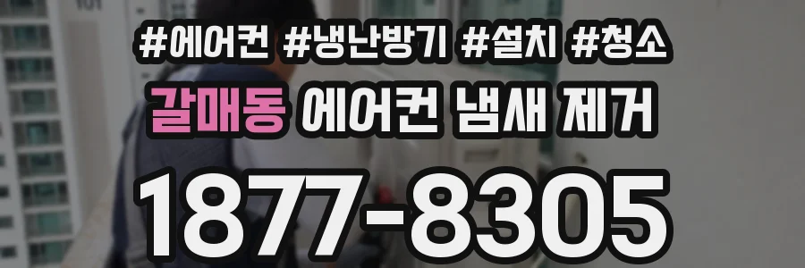 갈매동 에어컨 냄새 제거