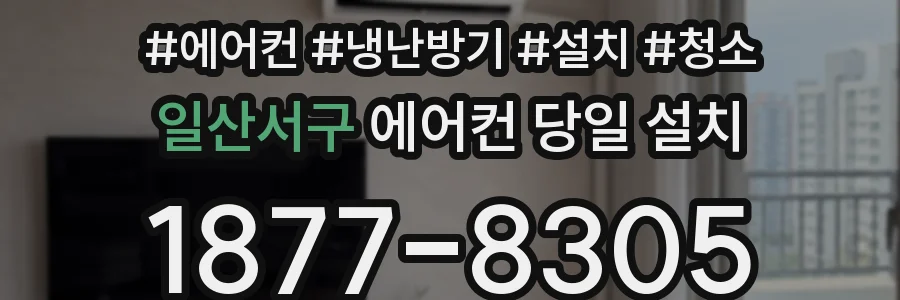 일산서구 에어컨 당일 설치