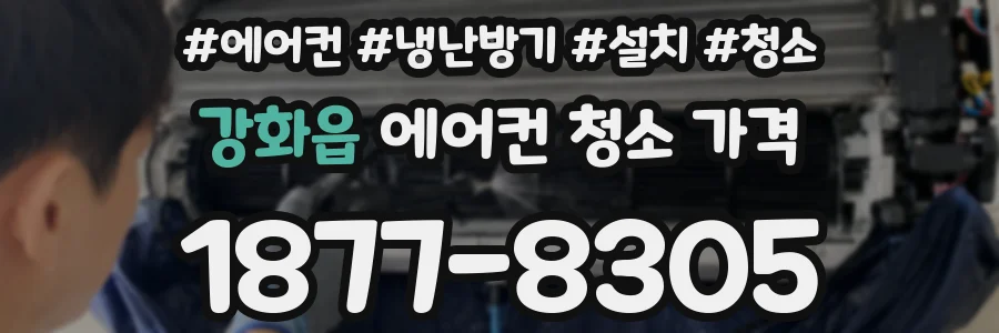 강화읍 에어컨 청소 가격