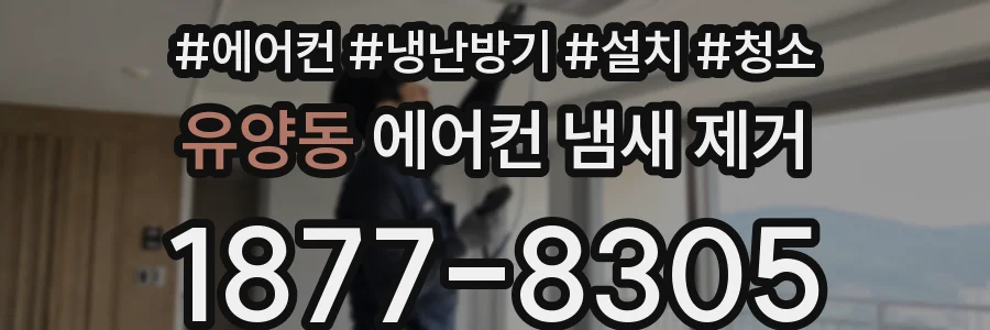 유양동 에어컨 냄새 제거