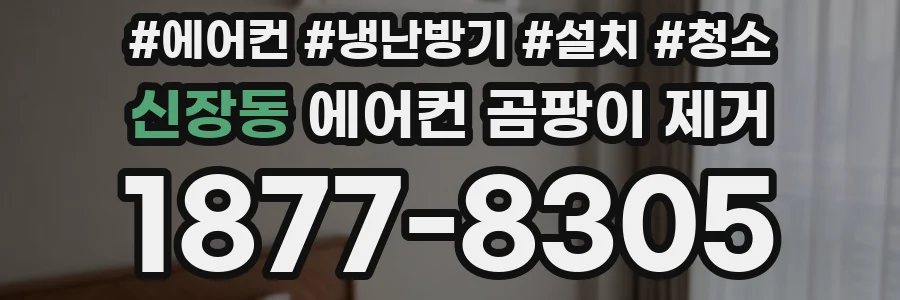 신장동 에어컨 곰팡이 제거