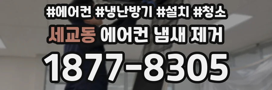 세교동 에어컨 냄새 제거