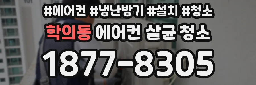 학의동 에어컨 살균 청소