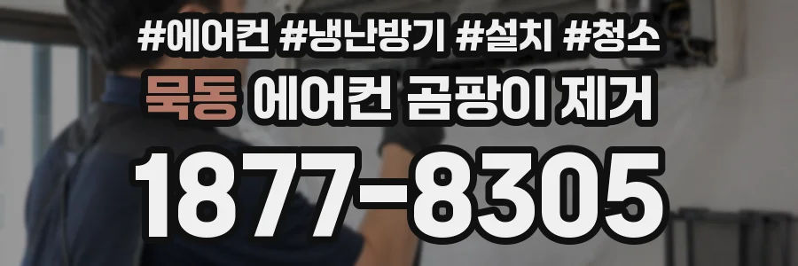 묵동 에어컨 곰팡이 제거