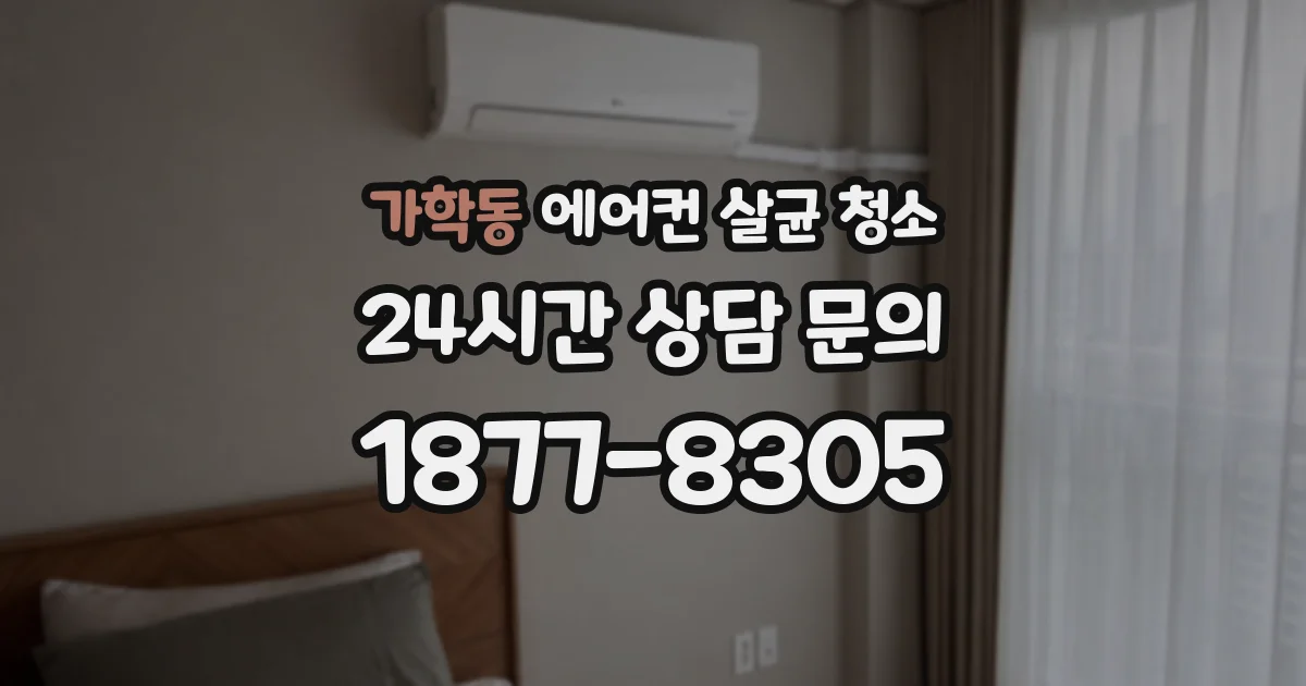 가학동 에어컨 살균 청소
