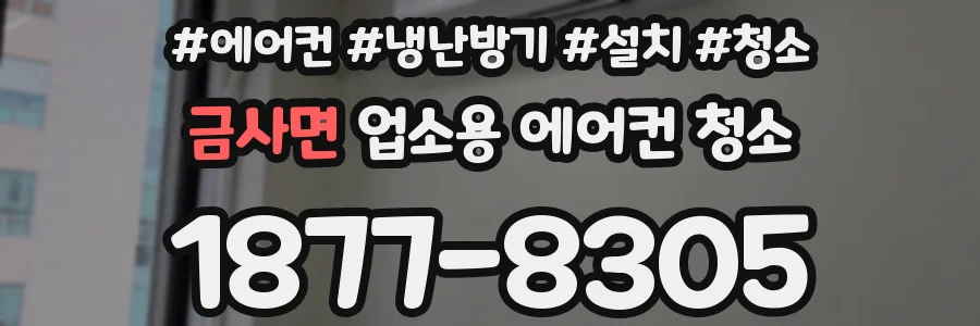 금사면 업소용 에어컨 청소