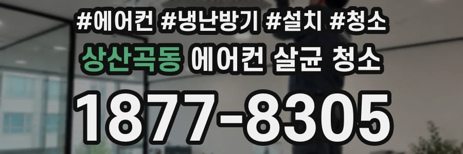상산곡동 에어컨 살균 청소