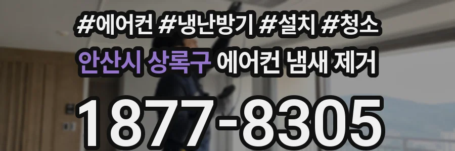 안산시 상록구 에어컨 냄새 제거