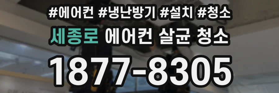 세종로 에어컨 살균 청소