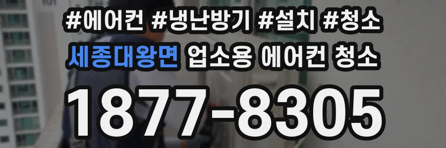 세종대왕면 업소용 에어컨 청소