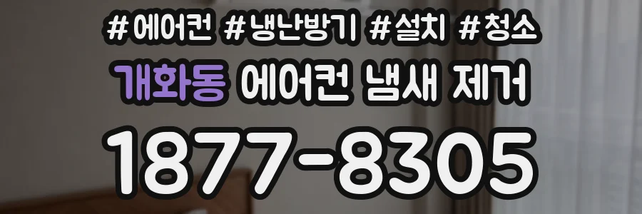 개화동 에어컨 냄새 제거