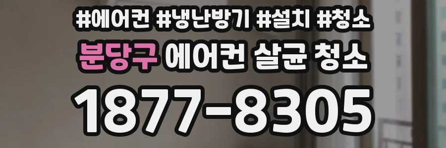 분당구 에어컨 살균 청소