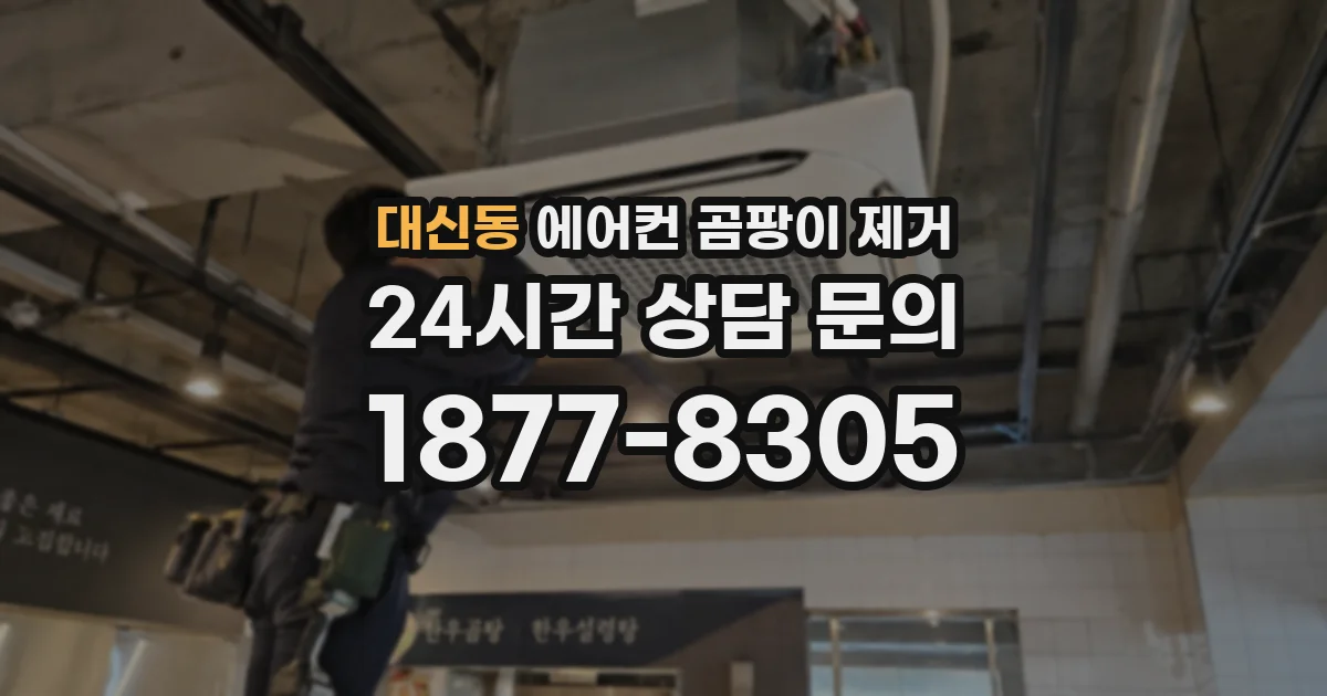대신동 에어컨 곰팡이 제거