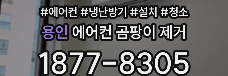 용인 에어컨 곰팡이 제거