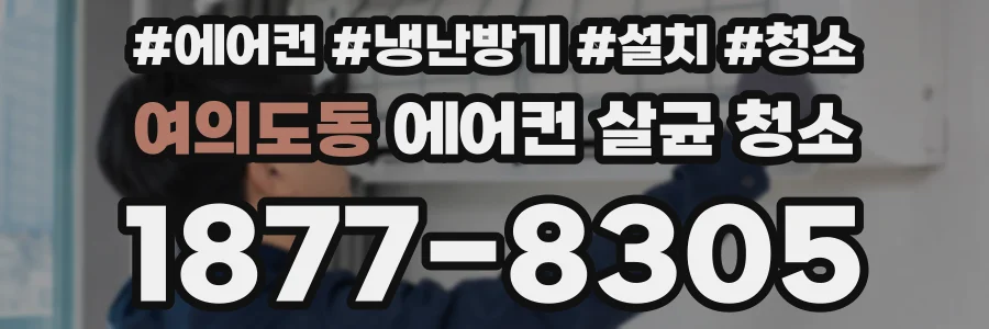 여의도동 에어컨 살균 청소